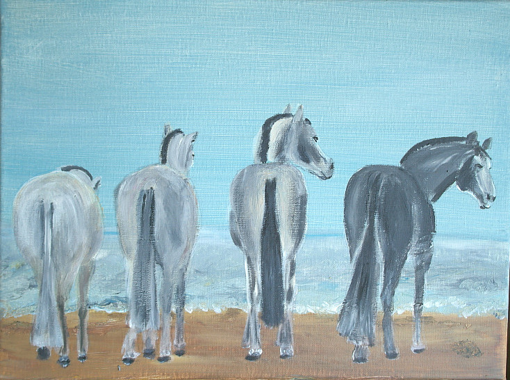 Horses On Beach